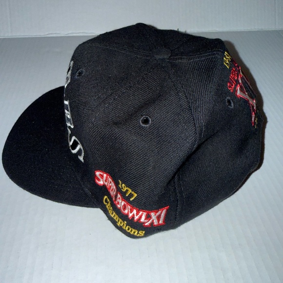 Vintage Raiders Super Bowl Champions Snapback Hat Annco Wool Blend Taiwan Rare - Picture 2 of 9